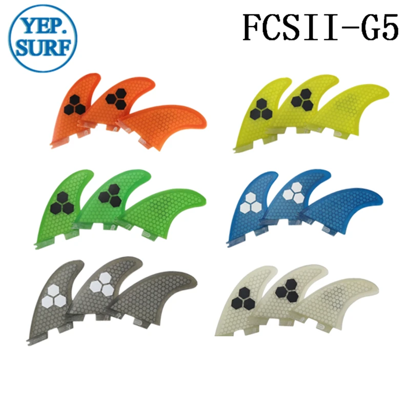 

Surf Fins FCS2 G5 Fin Honeycomb Surfboard Fin 6 color surfing fin Quilhas thruster surf accessories