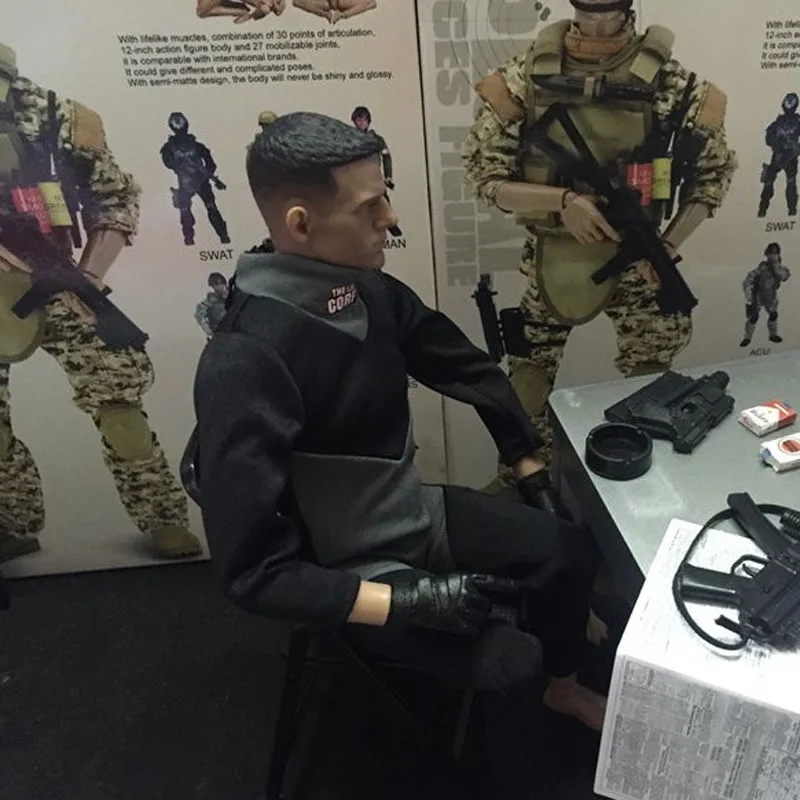 Черный гидрокостюм для дайвинга Mnotht 1/6 Solider аксессуары 12 дюймовых фигурок l30|1/6