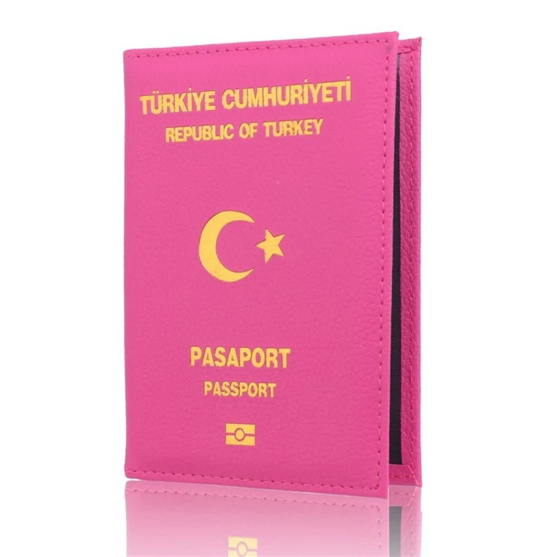 New Turkey Passport Cover for Women Cute Passport Holder Travel Wallet Card Passport Holder Document Organizer for Turkey