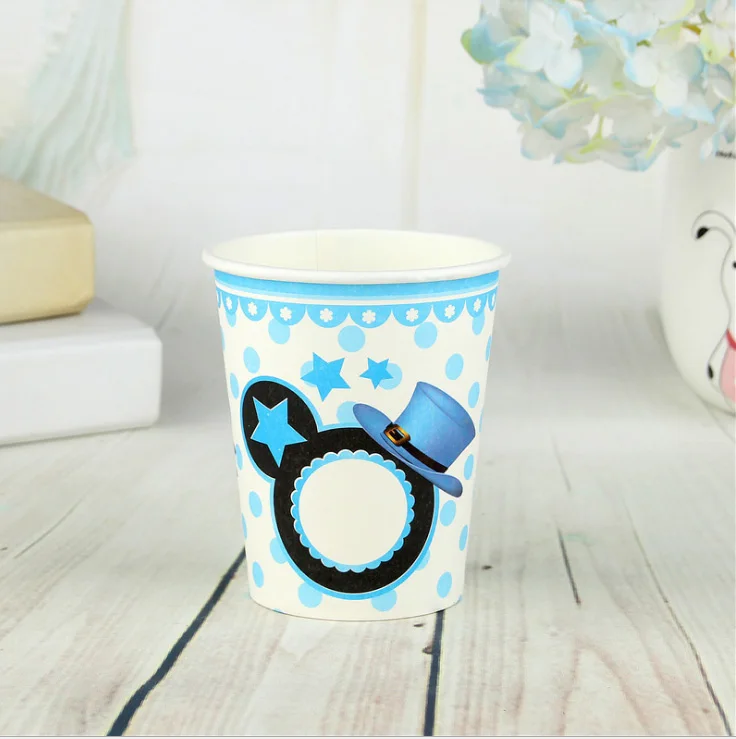 FANLUS Creative Princess Friendship Birthday Party Paper Cups Disposable Tableware (6pcs), Multi Color Party Supplies (20)