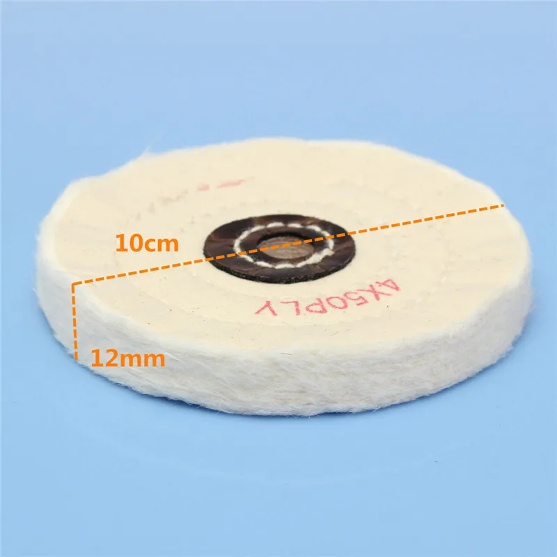 4inch Buffing Polishing Wheel 1/2 inch Arbor Buffer Polish White Round