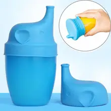 Children Water Cup Silicon Sippy Lids Cute Animals Baby Training Drink Juice Water Leak Proof Ceramic Glass Cups Cap A3