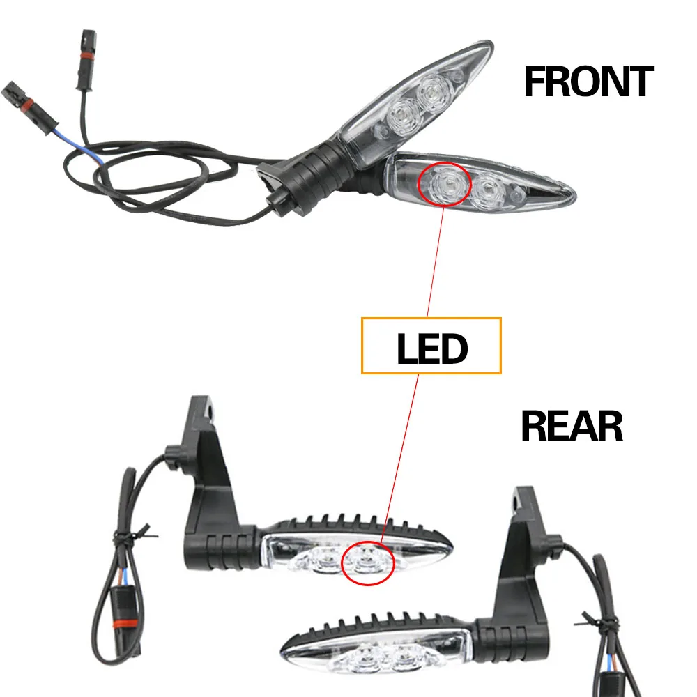 СВЕТОДИОДНЫЕ указатели поворота для мотоцикла, передние и задние индикаторы для BMW R1200 GS R 1200 GS ADVENTURE K1300 R R800GS F 800 R F800 R