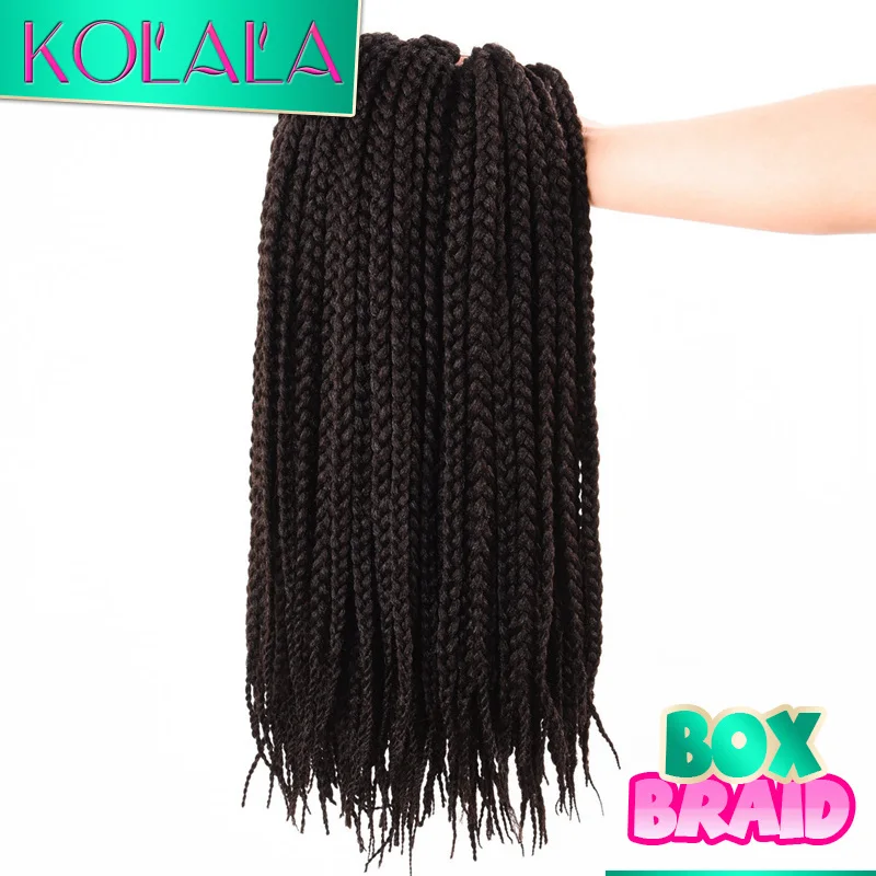 Micro Box Braids Crochet Braid Hair Senegalese Twist Cool Black BOX ...
