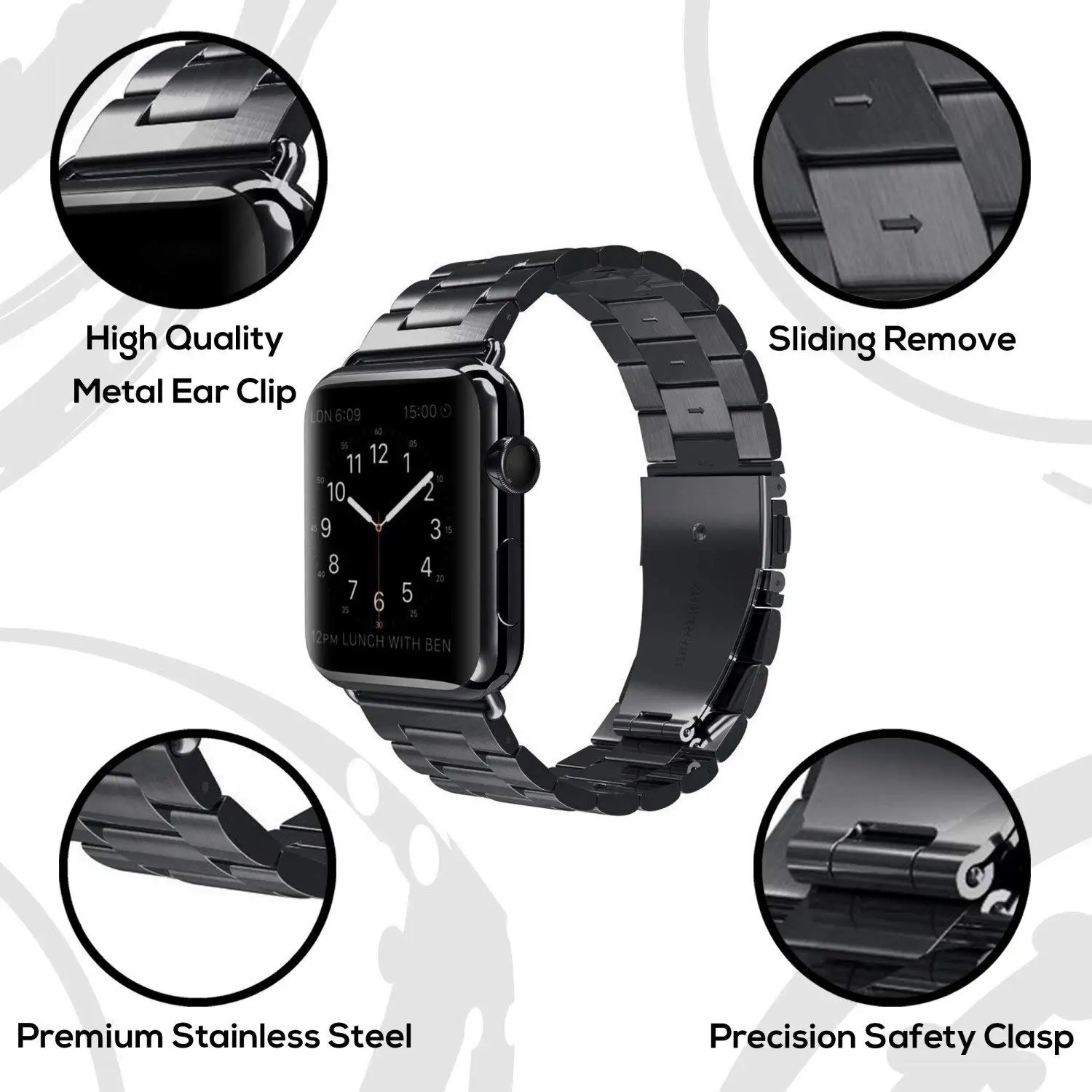 Ремешок из нержавеющей стали для Apple Watch, умный фитнес-браслет 38 мм, 42 мм, наручные часы для iwatch серии 1, 2, 3, 4 Spot Watch Wriststap