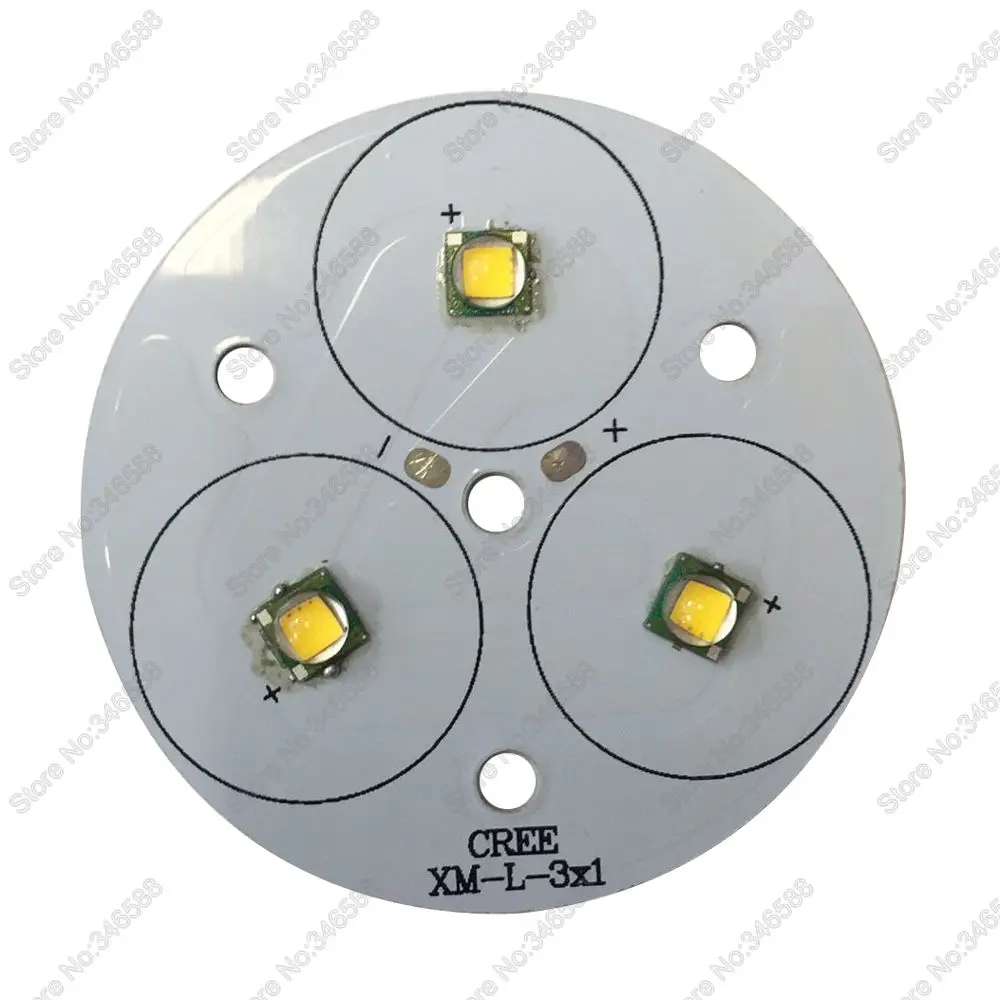 DIY фонарик 3 * Cree XML XM L T6 светодиодный излучатель высокой мощности холодный белый