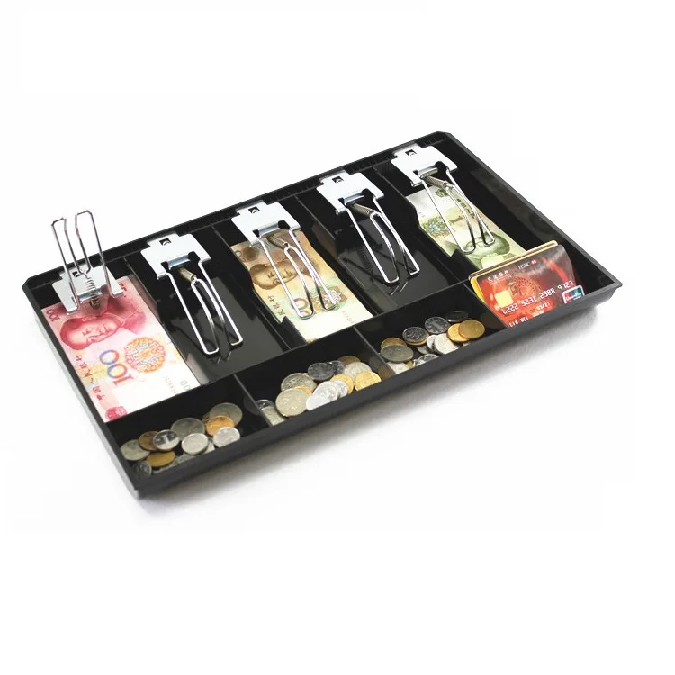 Money Counter case plastic Metal Hard case for Cash register box Classify store Cashier coin Drawer box cash drawer tray, money counter case