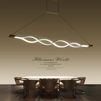 

Modern LED Pendant Lights Acryl Wave Shape Creative Dining Room Bedroom Hanging Lamp Lamparas Colgantes Luminaire Home Lighting