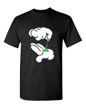 

Cartoon Hands Pinching Weed T-shirt Weed Shirts T Shirt Men Loose Size T shirt Short Sleeve 100% Cotton Man Tee Tops