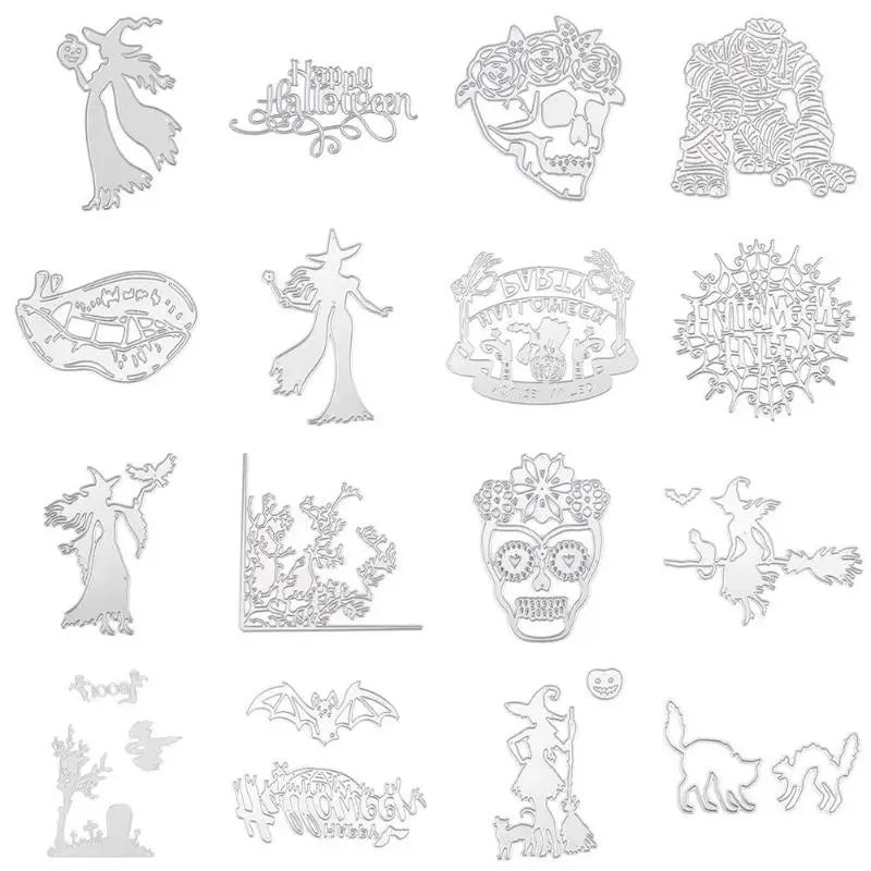 

Halloween Cutting Dies Stencils Scrapbook Embossing DIY Craft Album Card