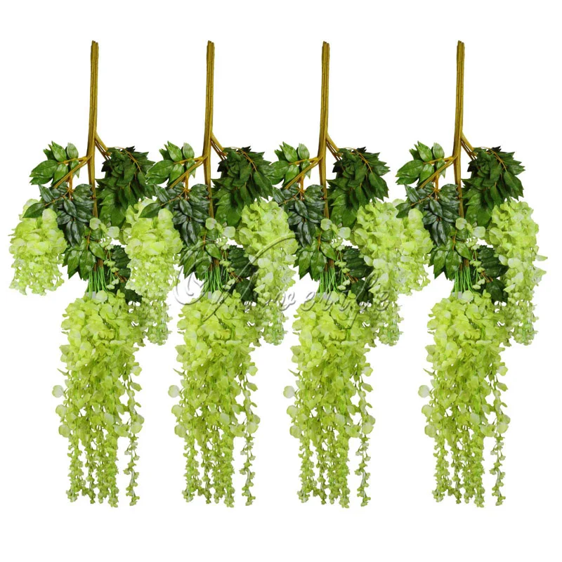 24pcs/lot 105cm Silk Wisteria Artificial Hanging Flowers Hanging Fake Flower for Wedding Party Home Garden Decoration 24pcs/lot 105cm Silk Wisteria Artificial Hanging Flowers Hanging Fake Flower for Wedding Party Home Garden Decoration