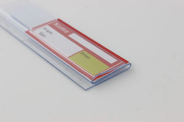 3 センチ幅 10 センチ長さデータストリッププラスチック棚スナップラベル値札ポップバナーホルダーストリップラベルタグカードスナップ棚 Tag Sticker Tag Christmastag Halloween Aliexpress