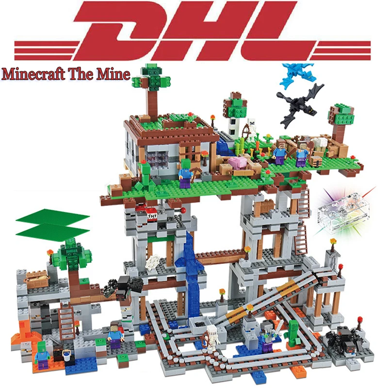 

2017 New 2088Pcs LELE Figures Minecrafted The Super Mine Model Building Kit Blocks Bricks Toy For Children Gift Compatible 21118
