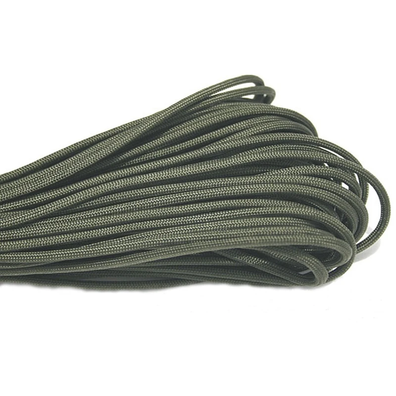 Army Green Black Paracord 550 arrampicata cordino tenda corda 4mm 7 Stand  coltello cordino Paracord braccialetto di sopravvivenza per escursionismo  campeggio