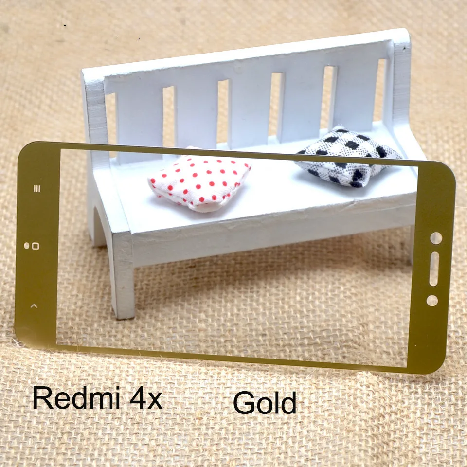 Закаленное 3d стекло с твердыми краями для xiaomi redmi 4 pro 4x Защитное note4 защитная