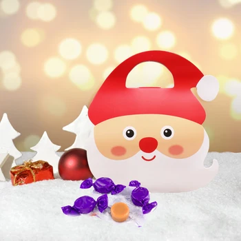 

New 8x18x19.5 cm Candy Box Christmas Party Decor Santa Claus Snowman Paper Gift Boxes for Xmas Christmas Holiday Celebration