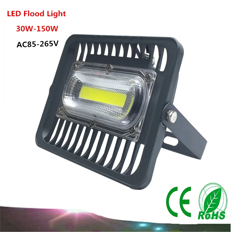 1PCS LED Flood Light AC85-265V 30W/50W/100W COB Flood Light IP65 LED Waterproof Advertising Lamp Garden Square Lighting 1PCS LED Flood Light AC85-265V 30W/50W/100W COB Flood Light IP65 LED Waterproof Advertising Lamp Garden Square Lighting