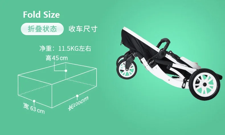 Детская коляска для новорожденных и малышей-коляска-трансформер, корзина для сна, коляска, роскошная коляска