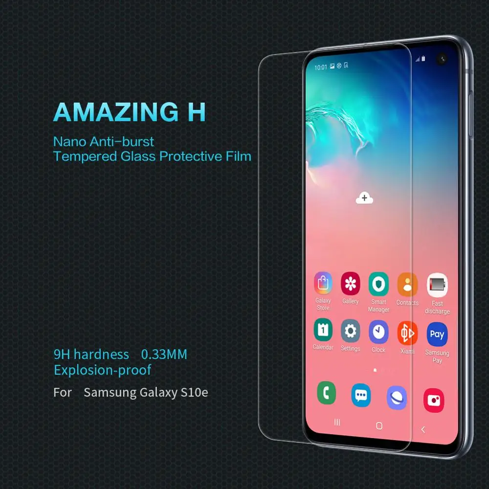 

Nillkin 0.33MM 9H Screen Protector for Samsung Galaxy S10e Glass on S10 Lite Tempered Glass Protective Film S10e