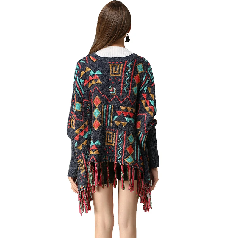 Boho Pullover Loose Tassels Vintage Gypsy Sweater Boho Pullover Loose Tassels Vintage Gypsy Sweater