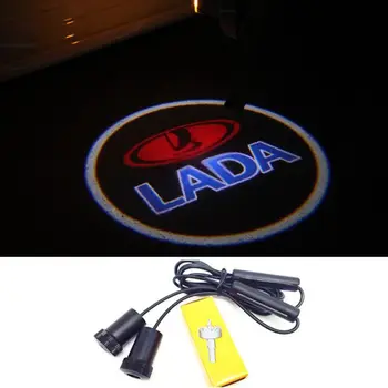 

2X Car Door Logo Projector Led Light Laser For Lada Granta Kalina 2 Largus Priora Niva Samara Vaz Signet 4x4 Xray 2110 2109 2107