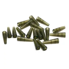 20 шт. зеленый резиновый быстросменный крюк рукав для ловли карпа рыболовные мини анти-запутывающиеся рукава соединяются с рыболовным крюком