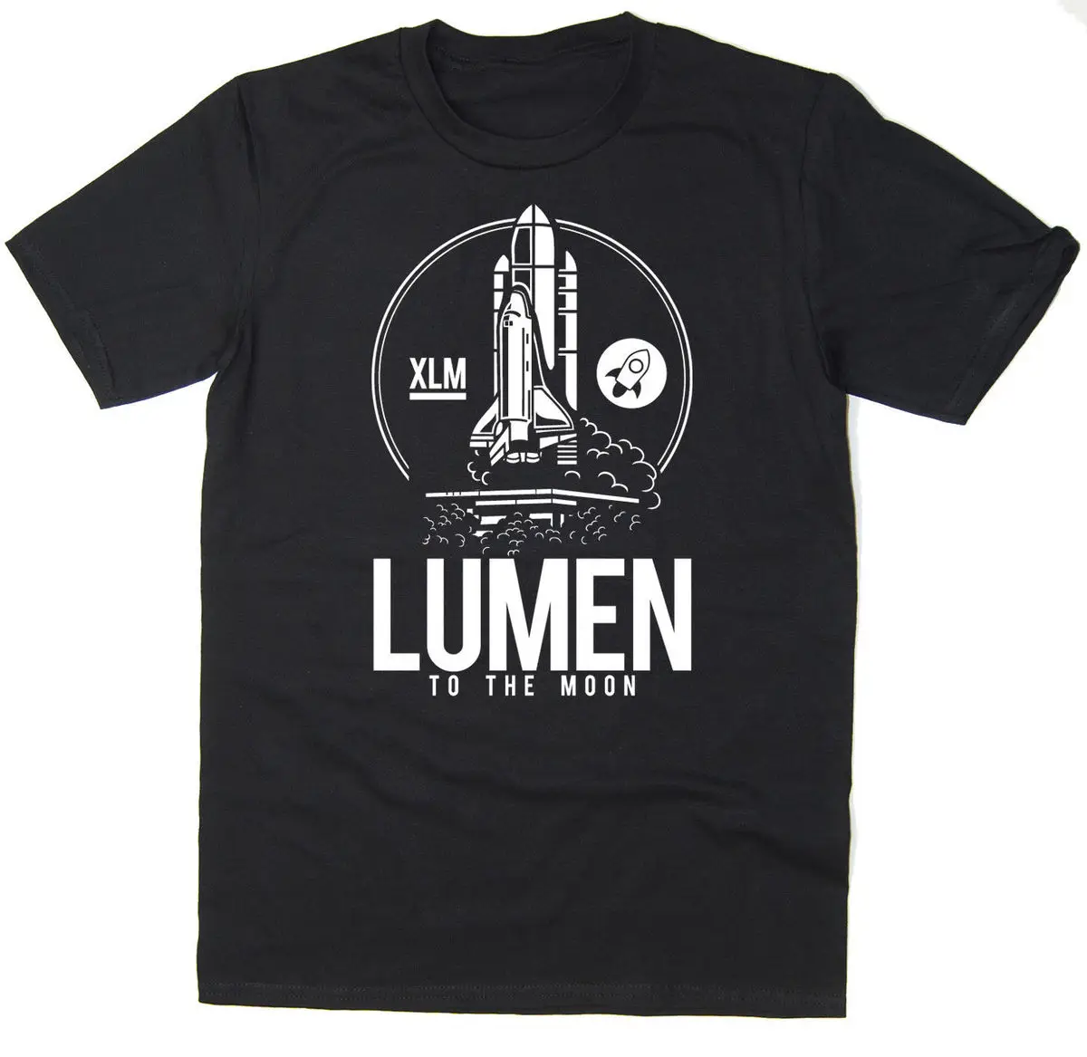2019 Hot sale Free shipping Lumen To The Moon T-Shirt - BTC XLM Stellar Lumen - Bitcoin Crypto - 6 colours
