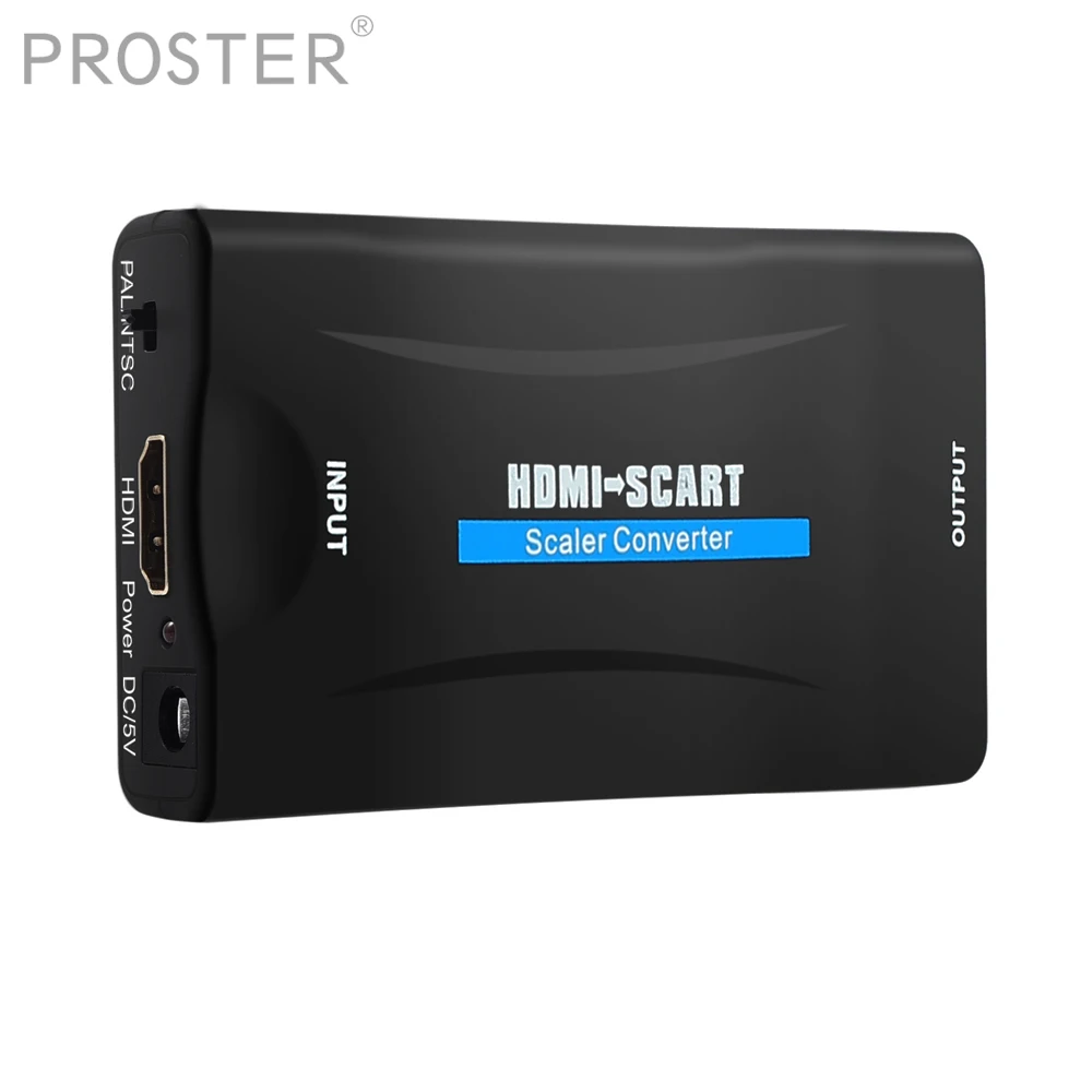 PROZOR Scart to HDMI-compatible Converter Adapter Up 1080P/60hz Audio for Xbox PS3 SKY HD Blu Ray DVD | Электроника
