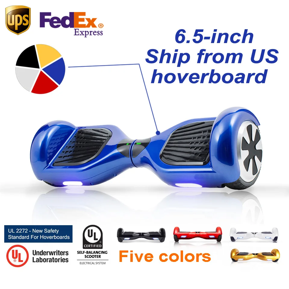 Overboard 2 Wheel self Balance Scooter 6.5 inch Smart Electric