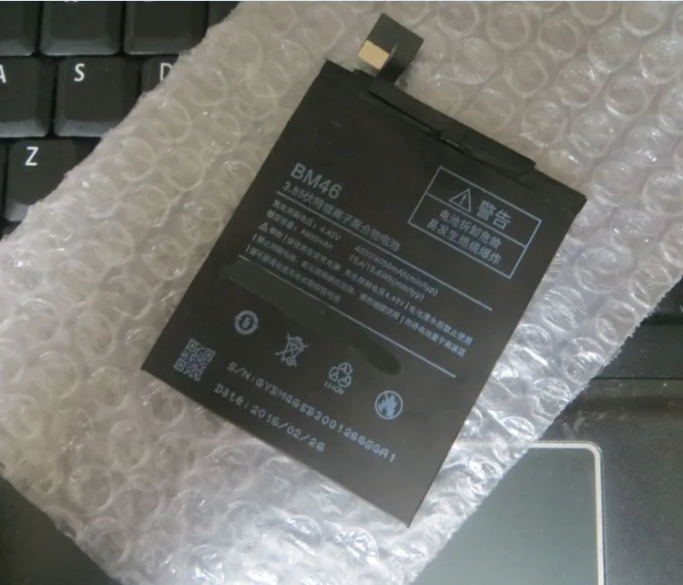 

100% Original Backup For Xiaomi BM46 Battery For For Xiaomi BM46 Smart Mobile Phone+ + Tracking Number+ In Stock