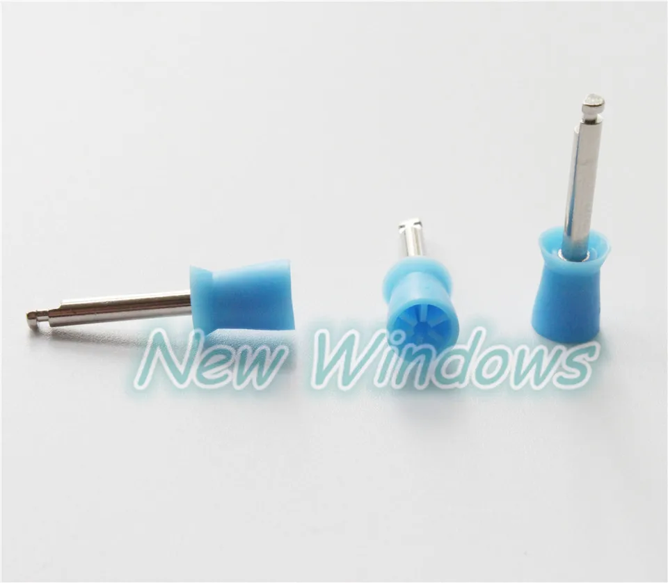 Dental Lab 2BOX/200Pcs Dentist Latch type Polishing Polisher Cups Blue