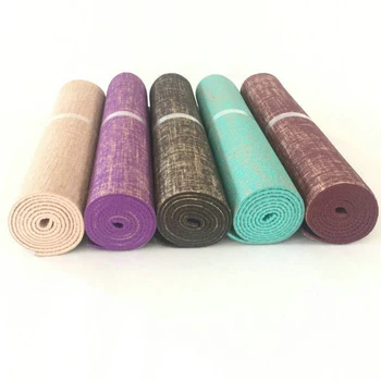 

Thick Linen 5mm 183*61cm Lengthened Natural Jute Tapis Yoga Mats Tasteless