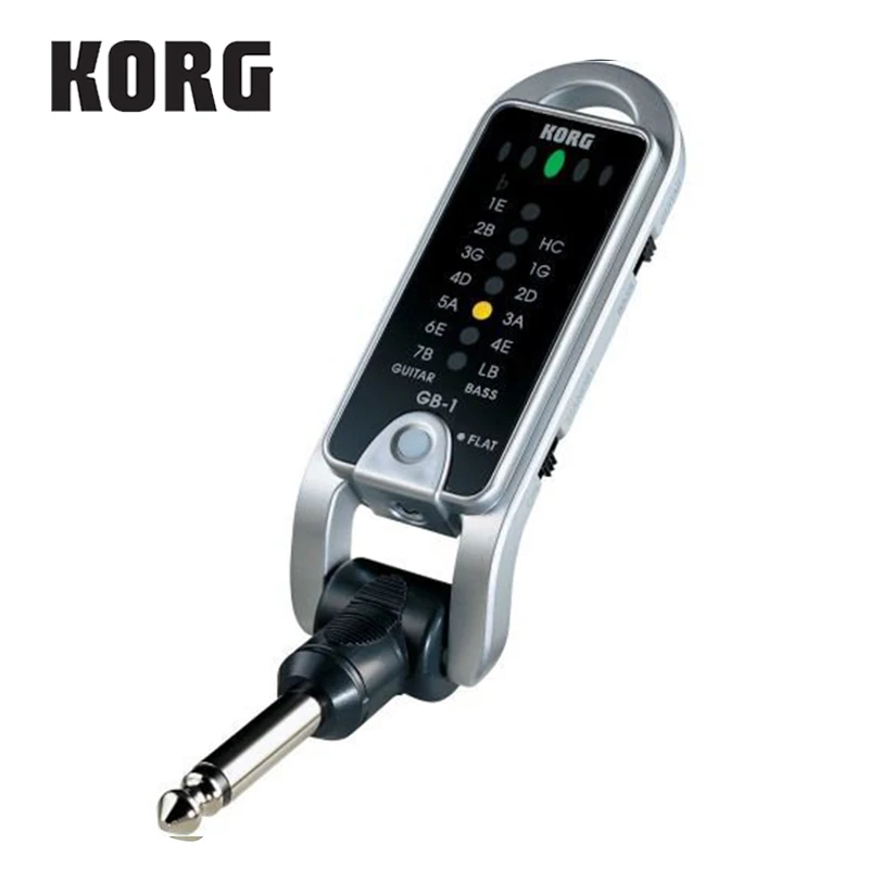 KORG Pitchjack GB-1 GB1BK складной брелок/Карманный тюнер для бас-гитары тюнер Универсальный тюнер - Цвет: GB1-Black