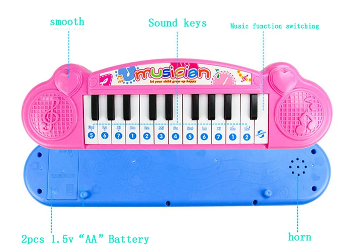 ELectronic Piano Toy Musical Instrument 32*9cm 22 Keys Mini Electronic Keyboard For Kid Gifts