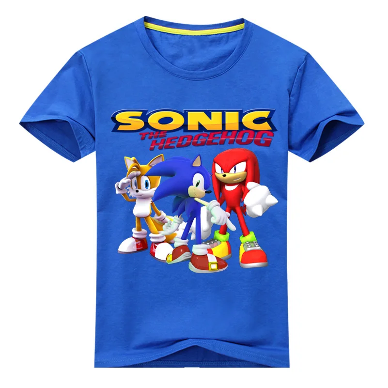 Kids 3D Cartoon Sonic Game Print T-shirts Costume Boys T Shirt Girls Summer T-shirt Clothing Children Tee Tops Clothes DX136 Kids 3D Cartoon Sonic Game Print T-shirts Costume Boys T Shirt Girls Summer T-shirt Clothing Children Tee Tops Clothes DX136
