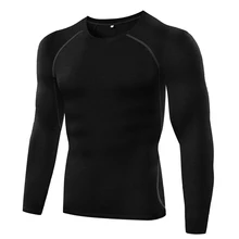Компрессионное нижнее белье, базовый слой, длинный рукав для холодной погоды, топы, футболка для мужчин, бодибилдинг, базовый слой, Спортивная рубашка для мужчин, фитнес