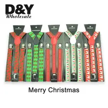 Новое поступление, 9 цветов, рождественские носки с воздушными шарами, мужские носки с зелеными ремешками X-mas Tree, мужские эластичные тонкие подтяжки с y-образной спинкой