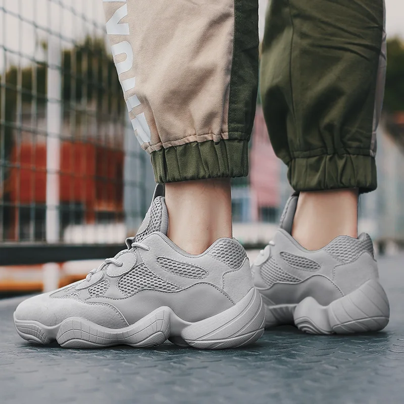 Kanye Paire Black Sport Même Seule wheat Nouvelle Coco Color Super Chaussures Ns Le De Chaude 500 gray Noix Avec Père Chaussure Hommes Vent Tissu Mesh 31lJcTFK