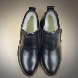 DXKZMCM ручной работы Для мужчин Зимняя обувь из натуральной кожи теплые зимние Мужские Ботинки Ботильоны Для Мужские модельные туфли