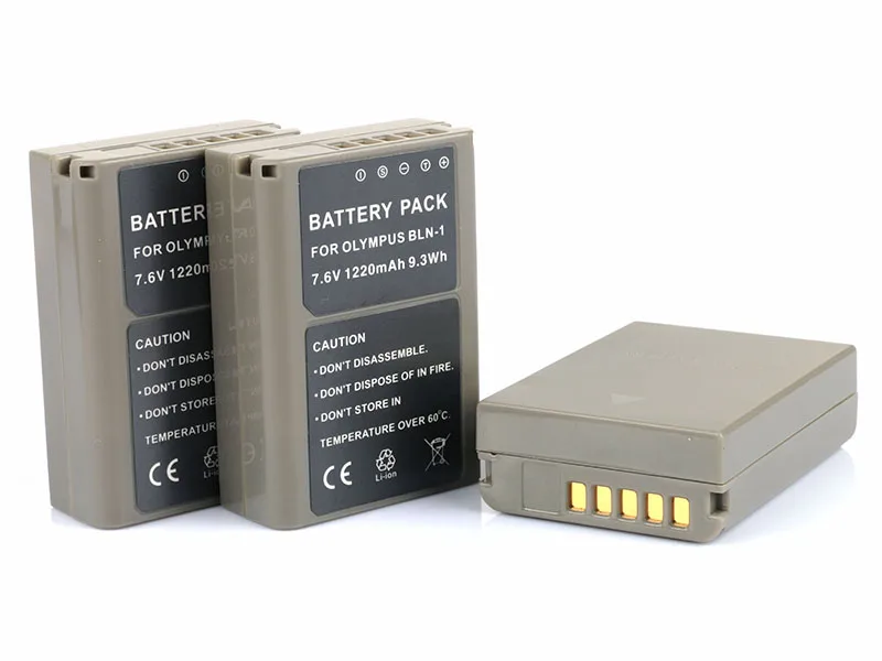 

3PC BLN-1 BLN1 Rechargeable Battery Camera Batteries for Olympus E-M5 OM-D E-M1 E-P5 E-M5 II PEN-F