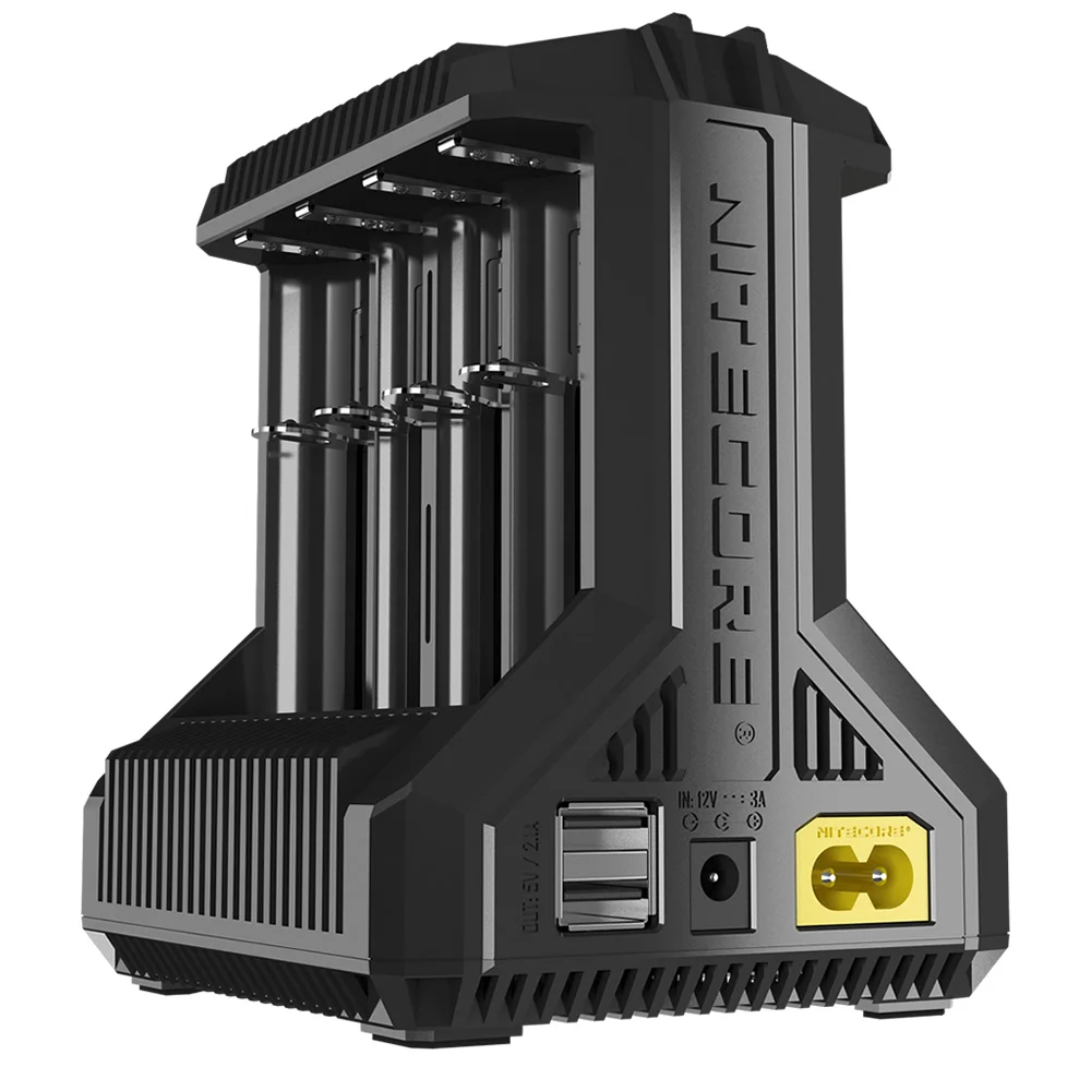 Интеллектуальное зарядное устройство Nitecore i8 i4 i2 8 слотов выход 4A умное для Li Ion 18650