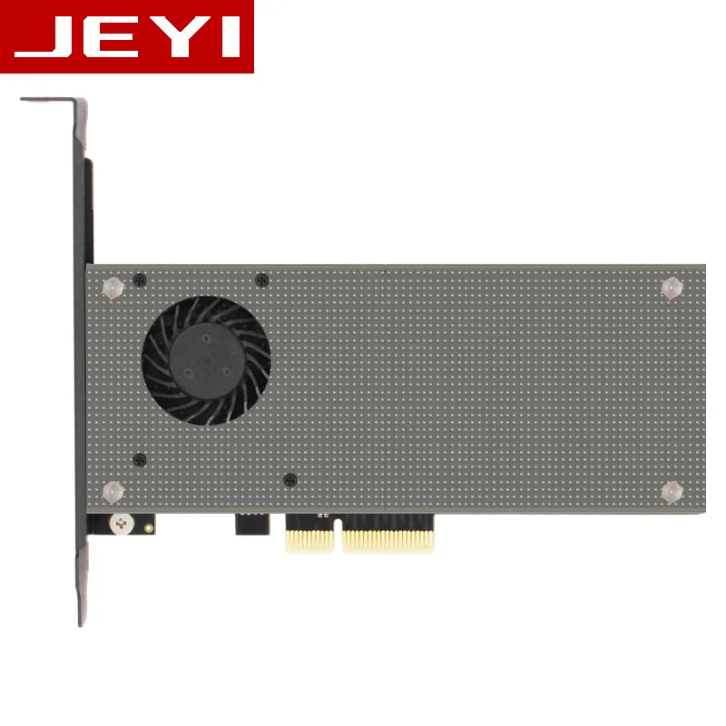 JEYI SK9Pro m.2 расширение NVMe адаптер NGFF поворот PCIE3.0 Вентилятор охлаждения SSD двойной добавить на карту SATA3 с вентилятором алюминиевая крышка холодный бар