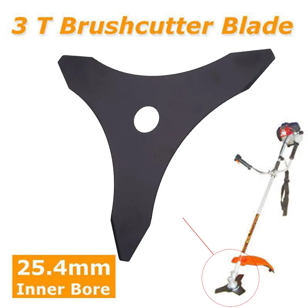 Trimmer Blade 3T Brushcutter Blade Black Steel Professional Universal