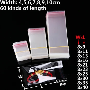 

Clear Self Sealing Poly Bags Wedding Party Decorations OPP Plastic Gifts Bag DIY Toy Jewelry Packing Candy Cookie Packaging Bags