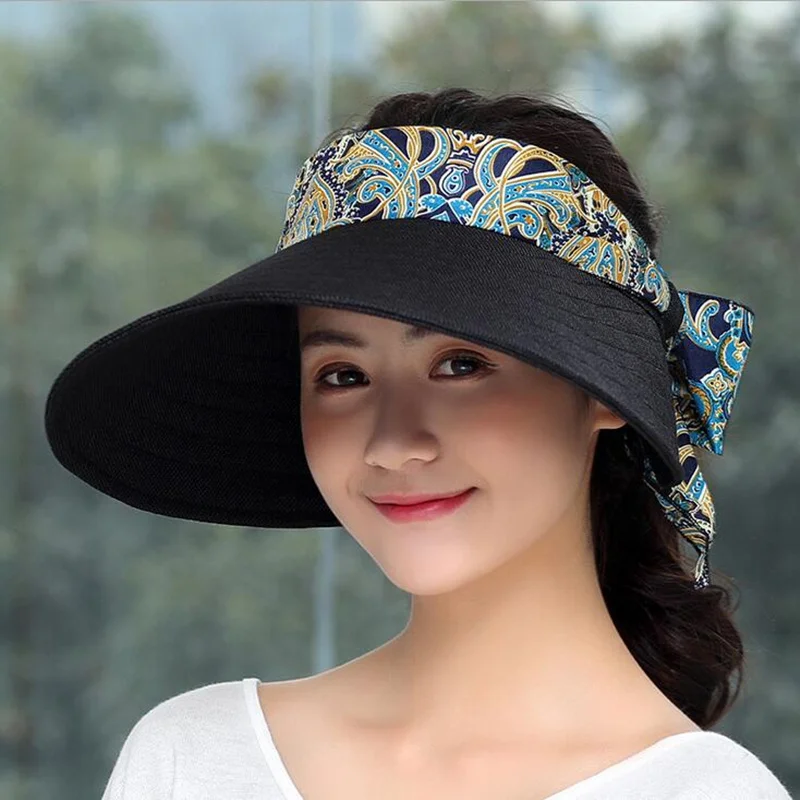 Matemático multa Incorrecto OZyc-sombreros de verano a la moda para mujer, gorra con visera femenina,  plegable, anti-uv, para playa, 2018 - AliExpress