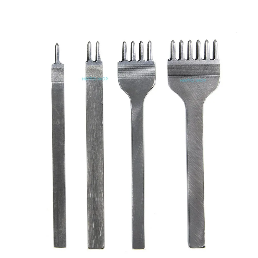 Buy 1Set (4pcs) 4mm Leather Craft Hole Punches Lacing