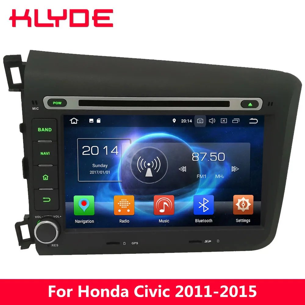 

KLYDE 4GB RAM 32GB ROM Octa Core PX5 4G Android 8.0 7.1 6.0 Car DVD Player Stereo Radio For Honda Civic 2011 2012 2013 2014 2015