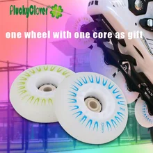 4 шт. 90A Rainbow 72 мм 76 мм 80 мм Вспышка роликовые колеса светодиодный светильник PU роликовые коньки скольжение слалом коньки мигающие роликовые колеса