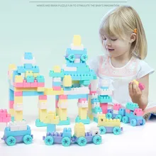 Большие пластиковые строительные блоки, коробка для детских игрушек, детский сад, раннее образование, головоломка и DIY игрушки