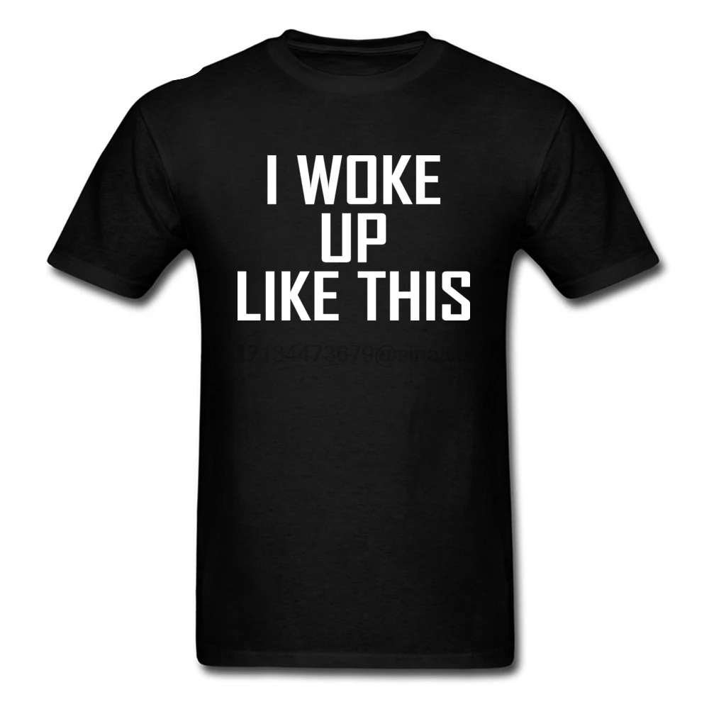 Обычные футболки брендовые новые с круглым вырезом и надписью I Woke Up Like This из